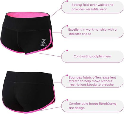 Shorts de sport pour femmes – fitness, yoga, course, entraînement en salle