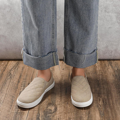 Loafers for Women Memory Foam Slip on Sneakers Elees Quilted 1.0 Comfort Fall Shoes